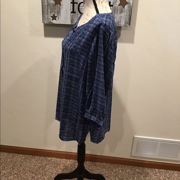 NYDJ plus size Pin tuck back blouse - Picture 4 of 8